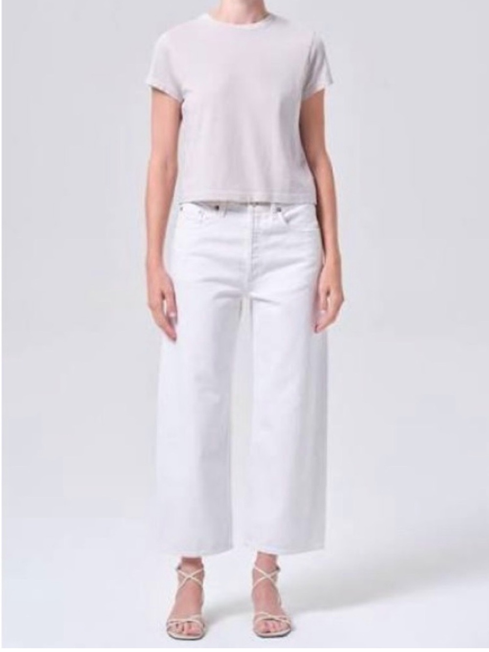 Agolde Low Slung Baggy Jeans - White